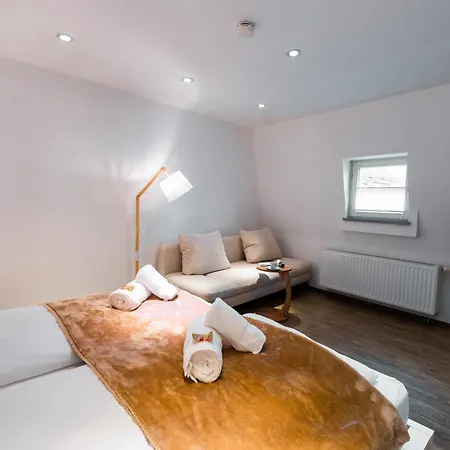 Moderne Stadtwohnung An Der Fussgaengerzone, Smart Tv, Kingsize-Bett, Couch, Kueche Passau Exterior foto